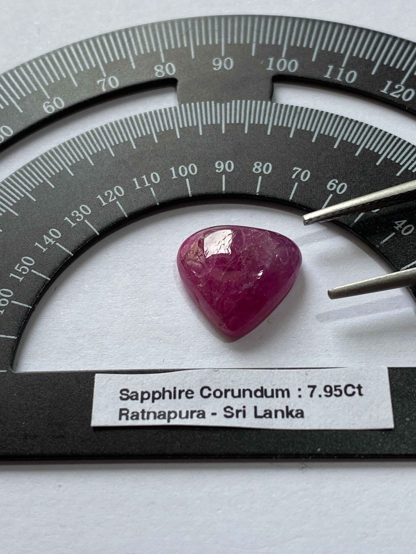 SAPPHIRE [RUBY] CORUNDUM NATURA;L GEMSTONE : RATNAPURA, SRI LANKA 7.95Ct MFG4915