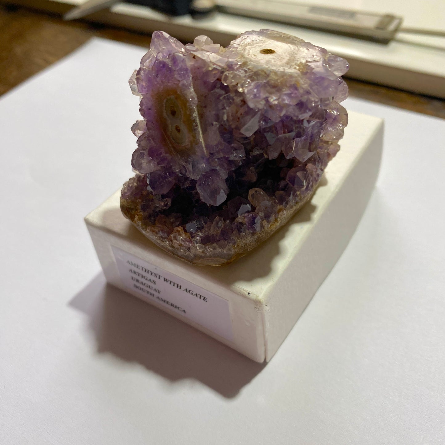 AMETHYST QUARTZ CRYSTAL ASSEMBLAGE FROM ARTIGAS, URAGUAY 104g  MF4104