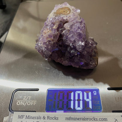 AMETHYST QUARTZ CRYSTAL ASSEMBLAGE FROM ARTIGAS, URAGUAY 104g  MF4104