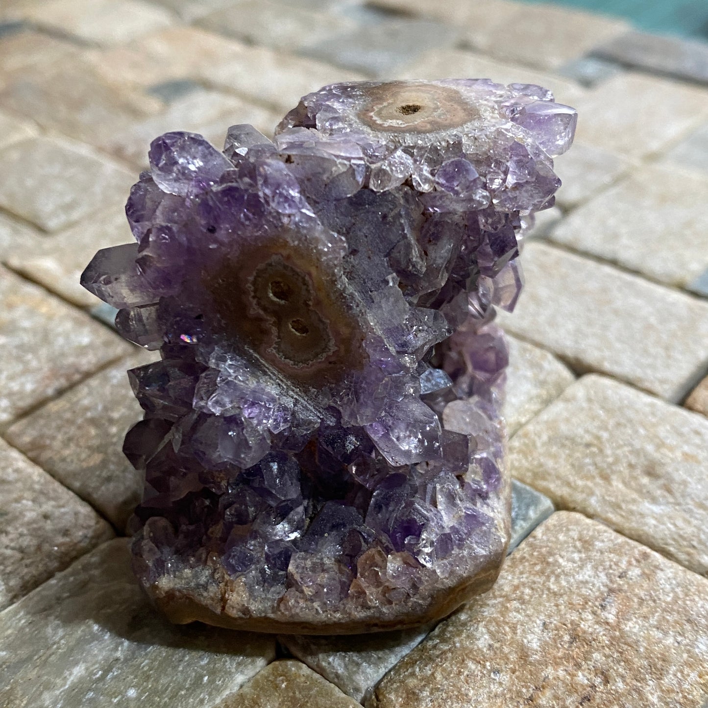 AMETHYST QUARTZ CRYSTAL ASSEMBLAGE FROM ARTIGAS, URAGUAY 104g  MF4104