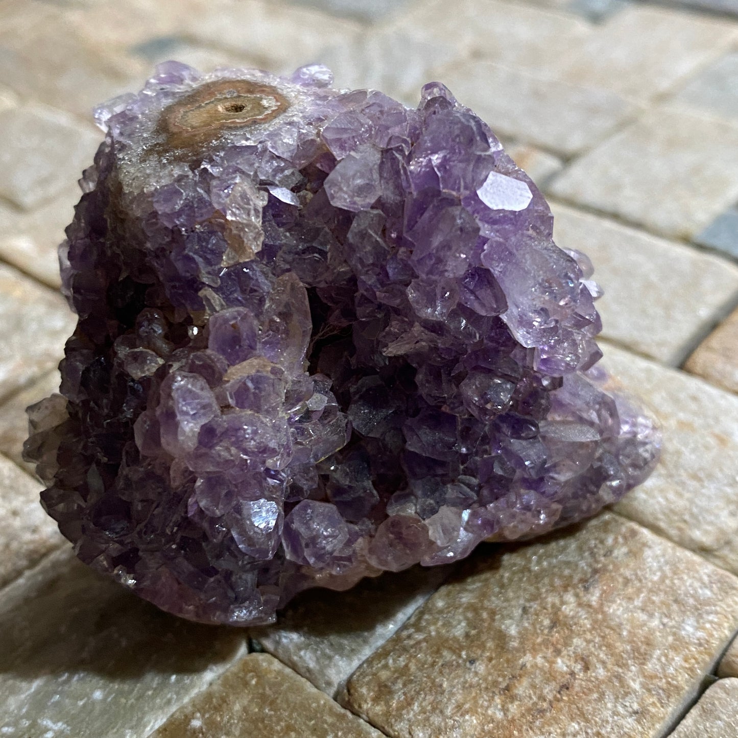 AMETHYST QUARTZ CRYSTAL ASSEMBLAGE FROM ARTIGAS, URAGUAY 104g  MF4104