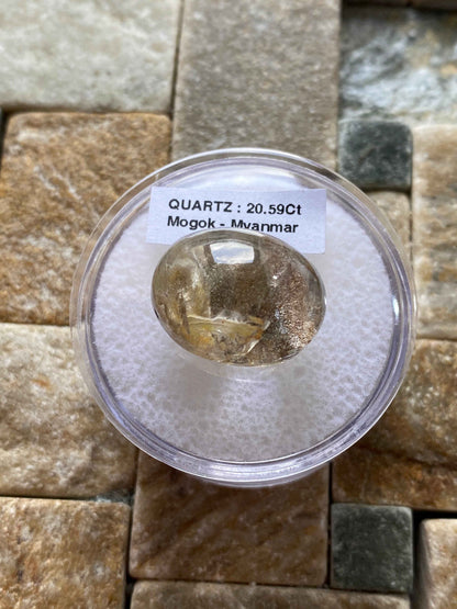 QUARTZ NATURAL GEMSTONE : MOGOK, MANDALAY, MYANMAR 20.59Ct MFG4927