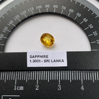 SAPPHIRE CORUNDUM NATURAL GEMSTONE - RATNAPURA, SRI LANKA 1.30Ct. MFG5464