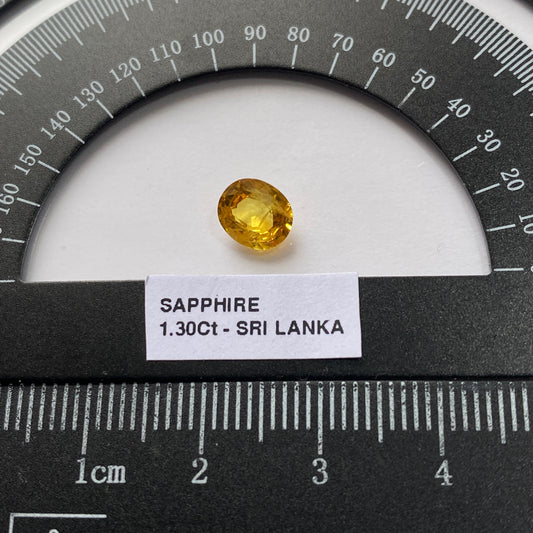 SAPPHIRE CORUNDUM NATURAL GEMSTONE - RATNAPURA, SRI LANKA 1.30Ct. MFG5464