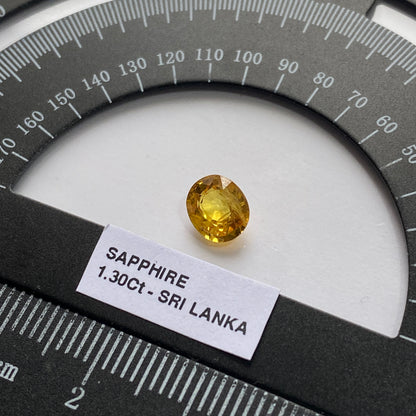 SAPPHIRE CORUNDUM NATURAL GEMSTONE - RATNAPURA, SRI LANKA 1.30Ct. MFG5464