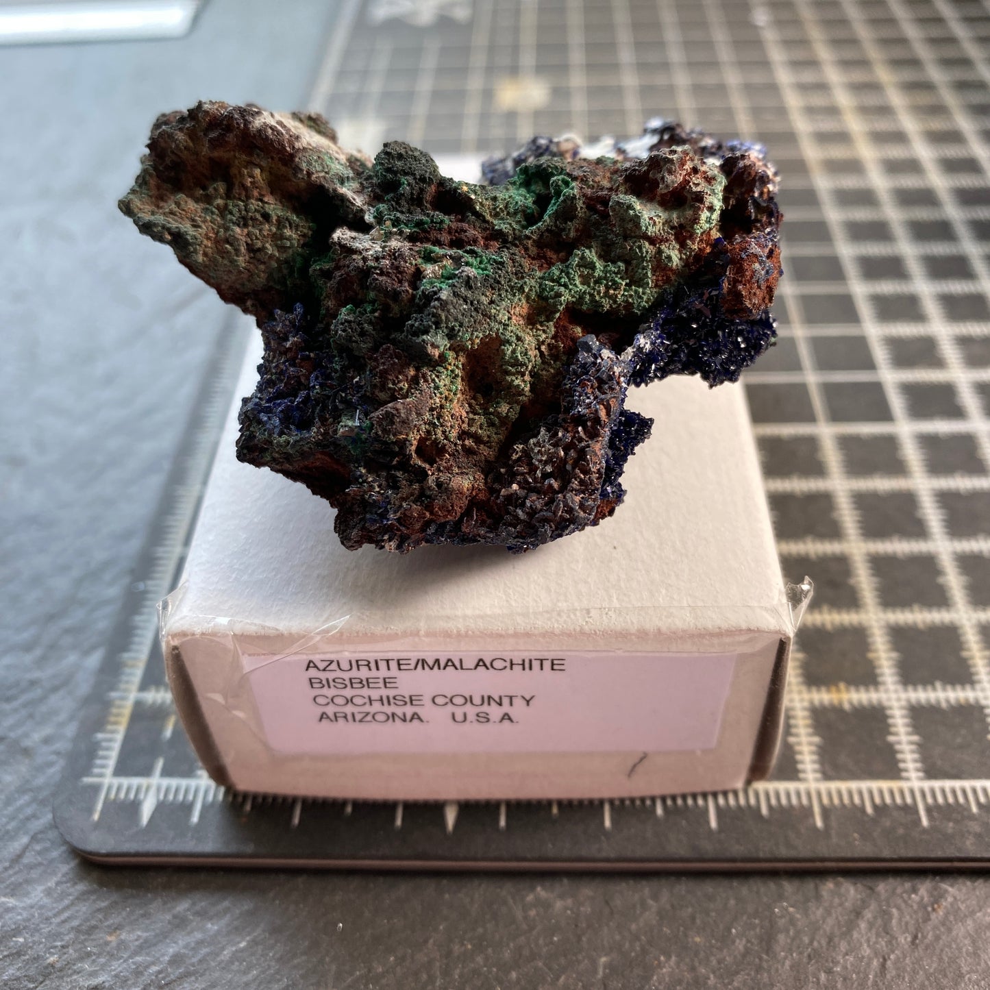 AZURITE/MALACHITE [ETC], BISBEE, ARIZONA, U.S.A.  60g MF1720