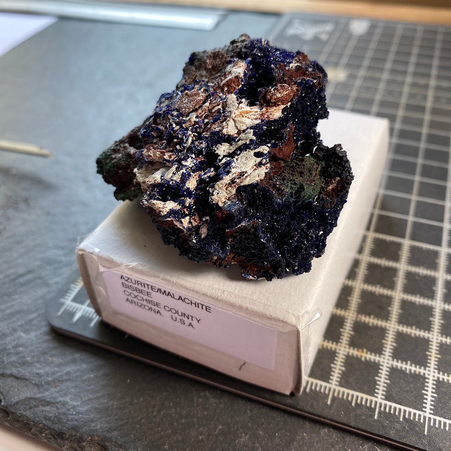 AZURITE/MALACHITE [ETC], BISBEE, ARIZONA, U.S.A.  60g MF1720