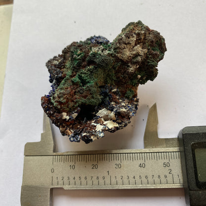 AZURITE/MALACHITE [ETC], BISBEE, ARIZONA, U.S.A.  60g MF1720