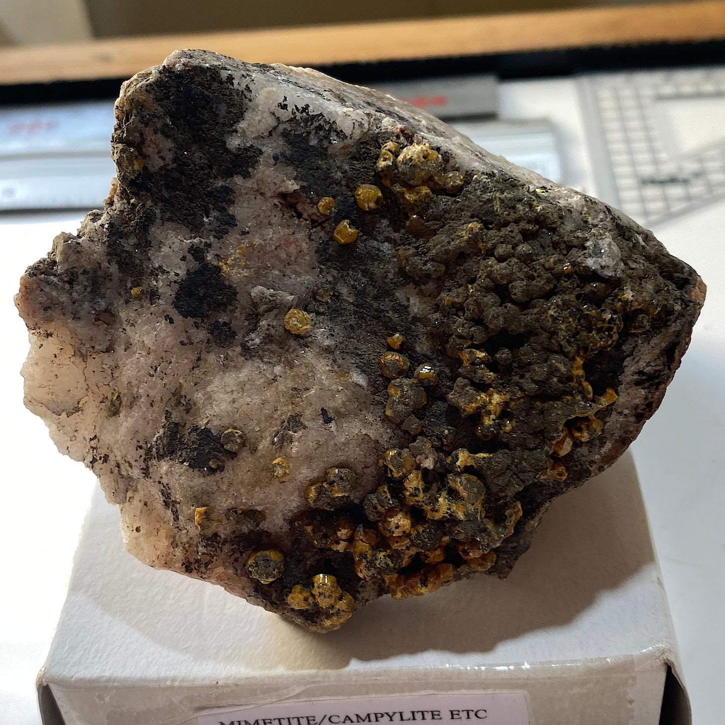 SPECIMEN FROM DRY GILL MINE [ MIMETITE ETC], CALDBECK, CUMBRIA, ENGLAND 250g MF1345
