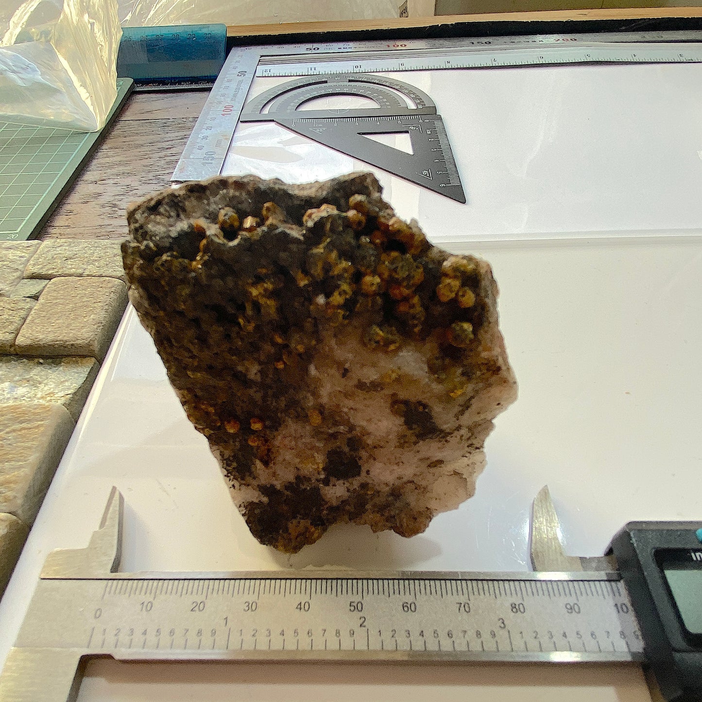 SPECIMEN FROM DRY GILL MINE [ MIMETITE ETC], CALDBECK, CUMBRIA, ENGLAND 250g MF1345