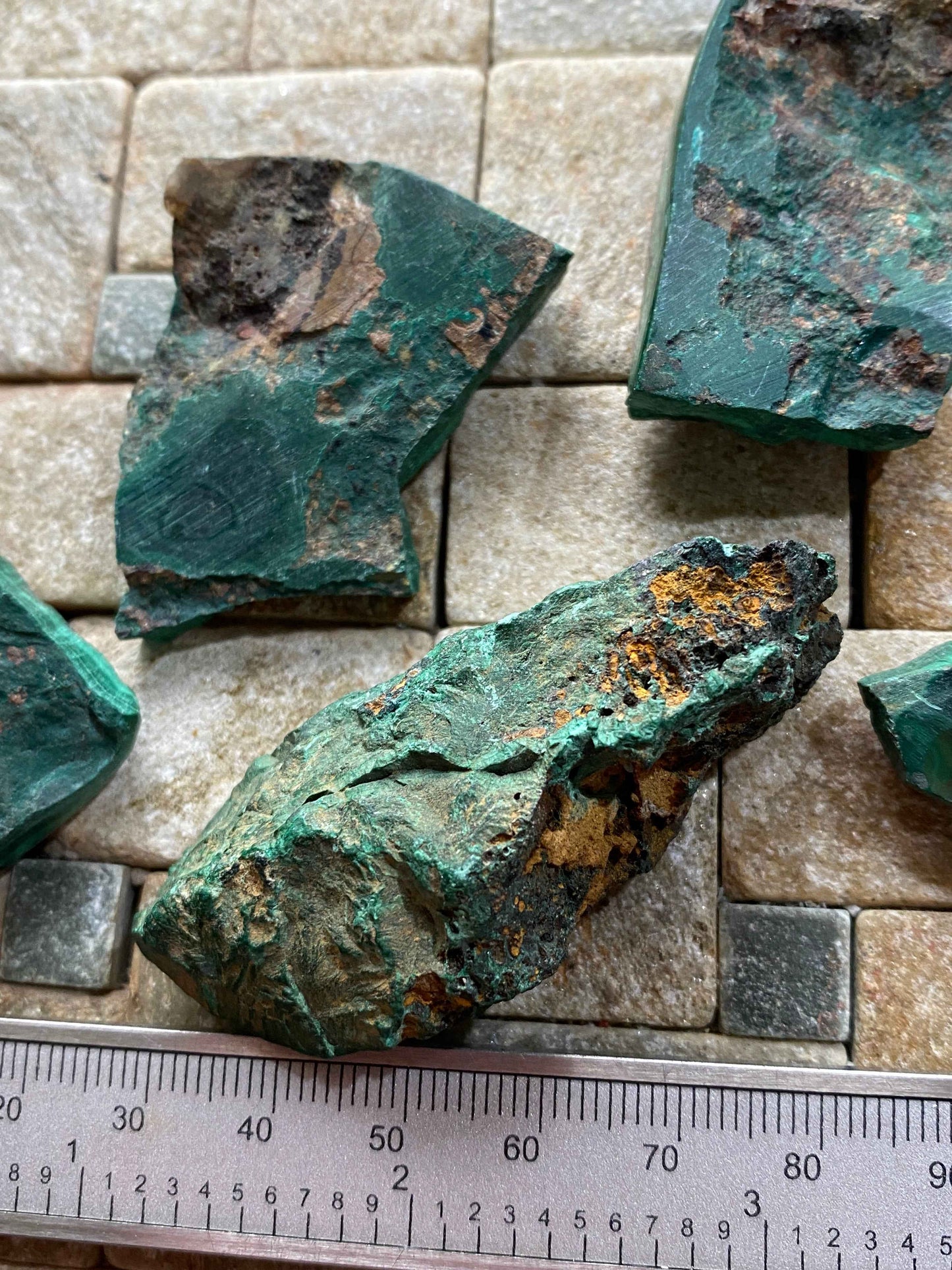 MALACHITE FRAGMENTS : CHINGOLA, COPPER BELT, ZAMBIA  158g MF4932