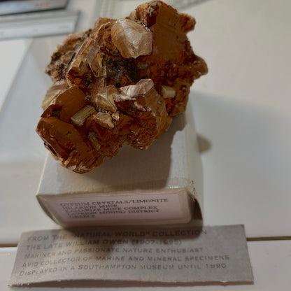 GYPSUM/LIMONITE - HILARION MINE, LAVRION MINING DISTRICT, GREECE 100g MF1346