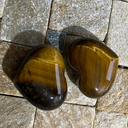 TIGERS EYE PSEUDOMORPH QUARTZ GEMSTONES - LESOTHO, AFRICA  32g MFG2016