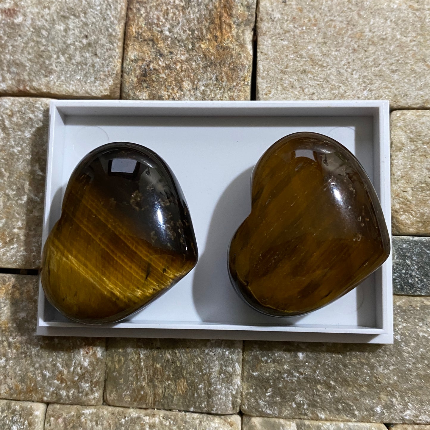 TIGERS EYE PSEUDOMORPH QUARTZ GEMSTONES - LESOTHO, AFRICA  32g MFG2016