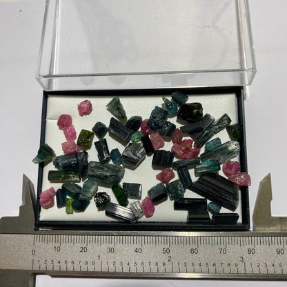 TOURMALINE ROUGH GEMSTONES - CORONEL MURTA, MINAS GERAIS, BRAZIL 18g MFG5017