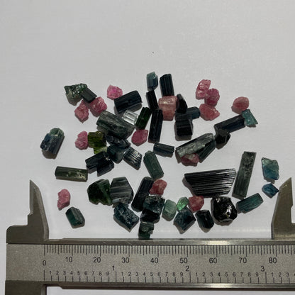 TOURMALINE ROUGH GEMSTONES - CORONEL MURTA, MINAS GERAIS, BRAZIL 18g MFG5017