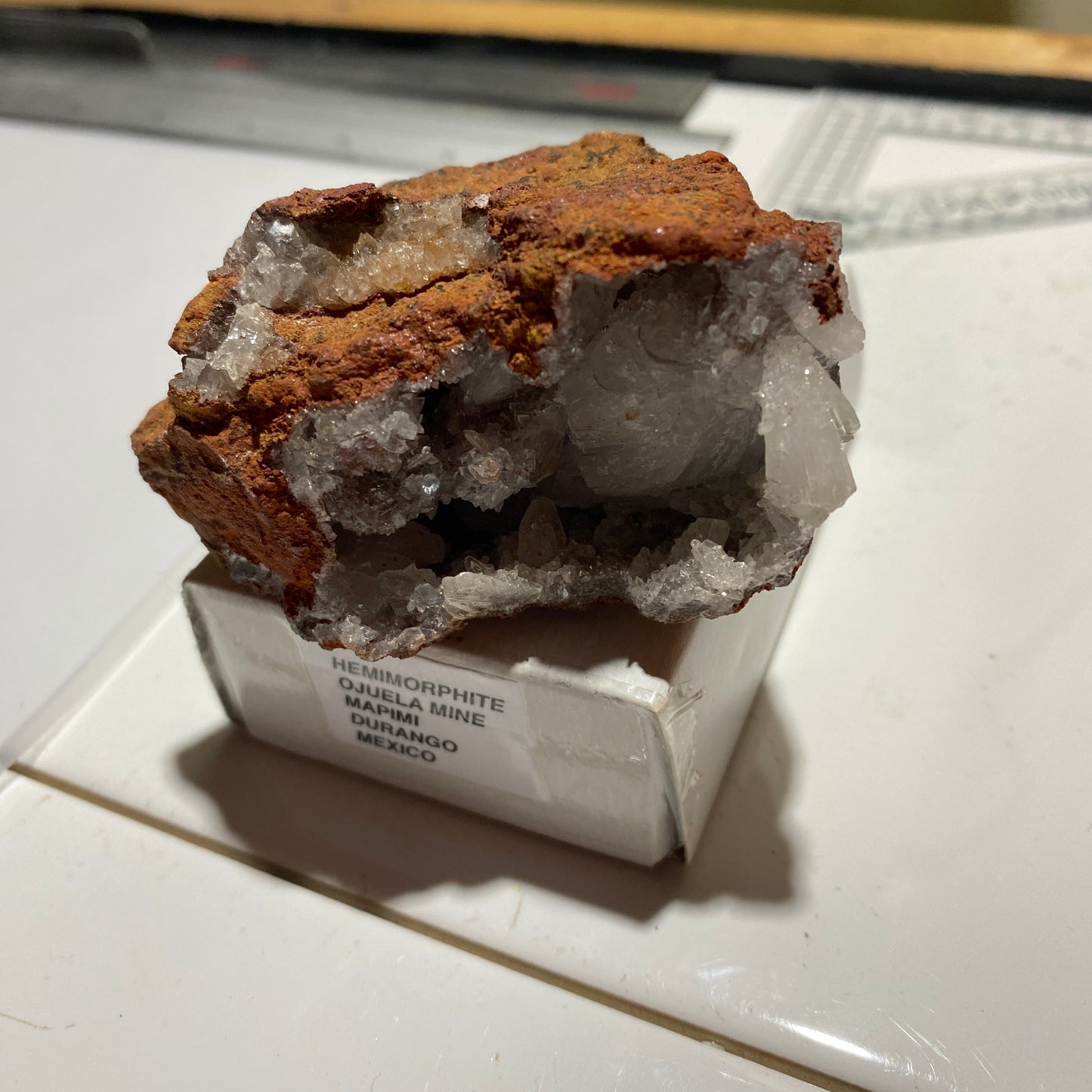 HEMIMORPHITE FROM OJUELA MINE, MAPIMI, MEXICO 122g MF1318