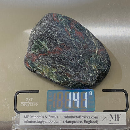 BLOODSTONE [MERANITE] - NAIF VALLEY, SOUTH TYROL, ITALY  140g. MF4115