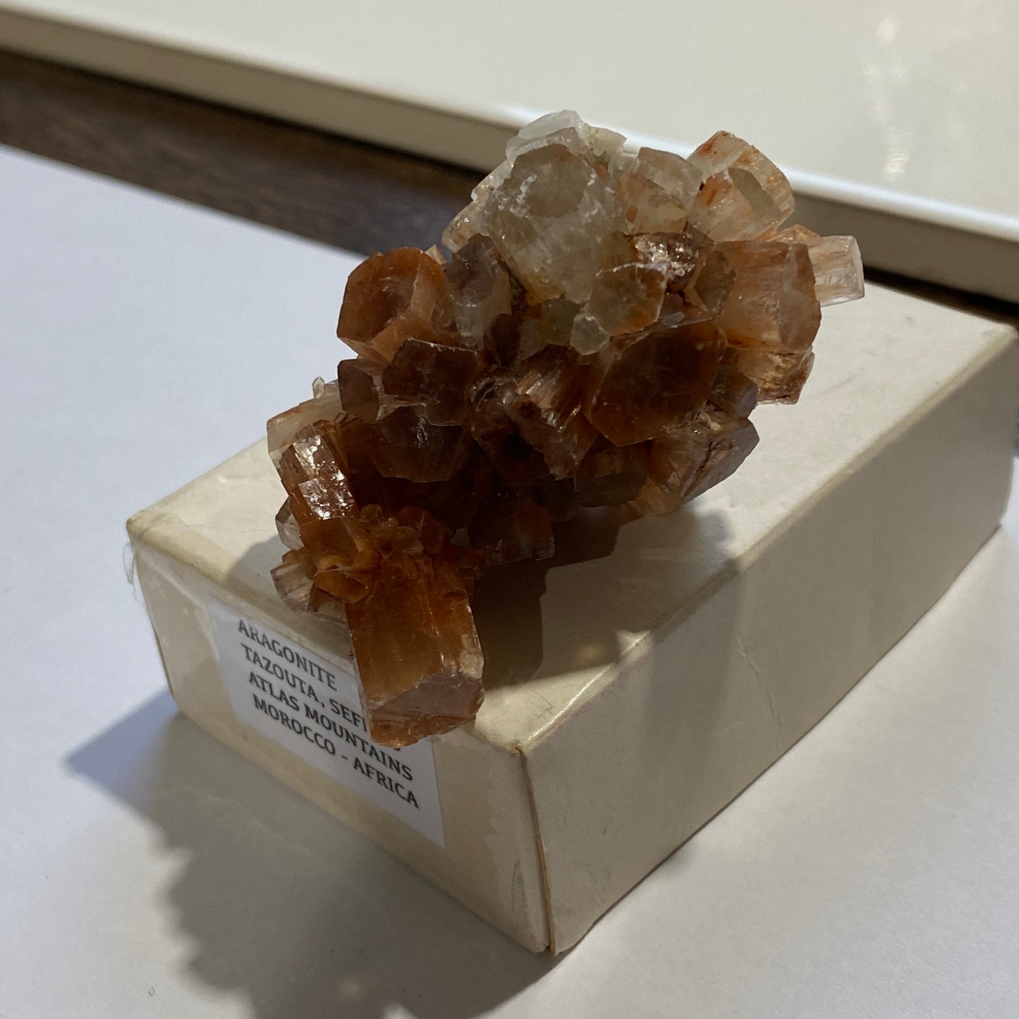 ARAGONITE - TAZOUTA, SEFROU, ATLAS MOUNTAINS, MOROCCO. 67g. MF4117