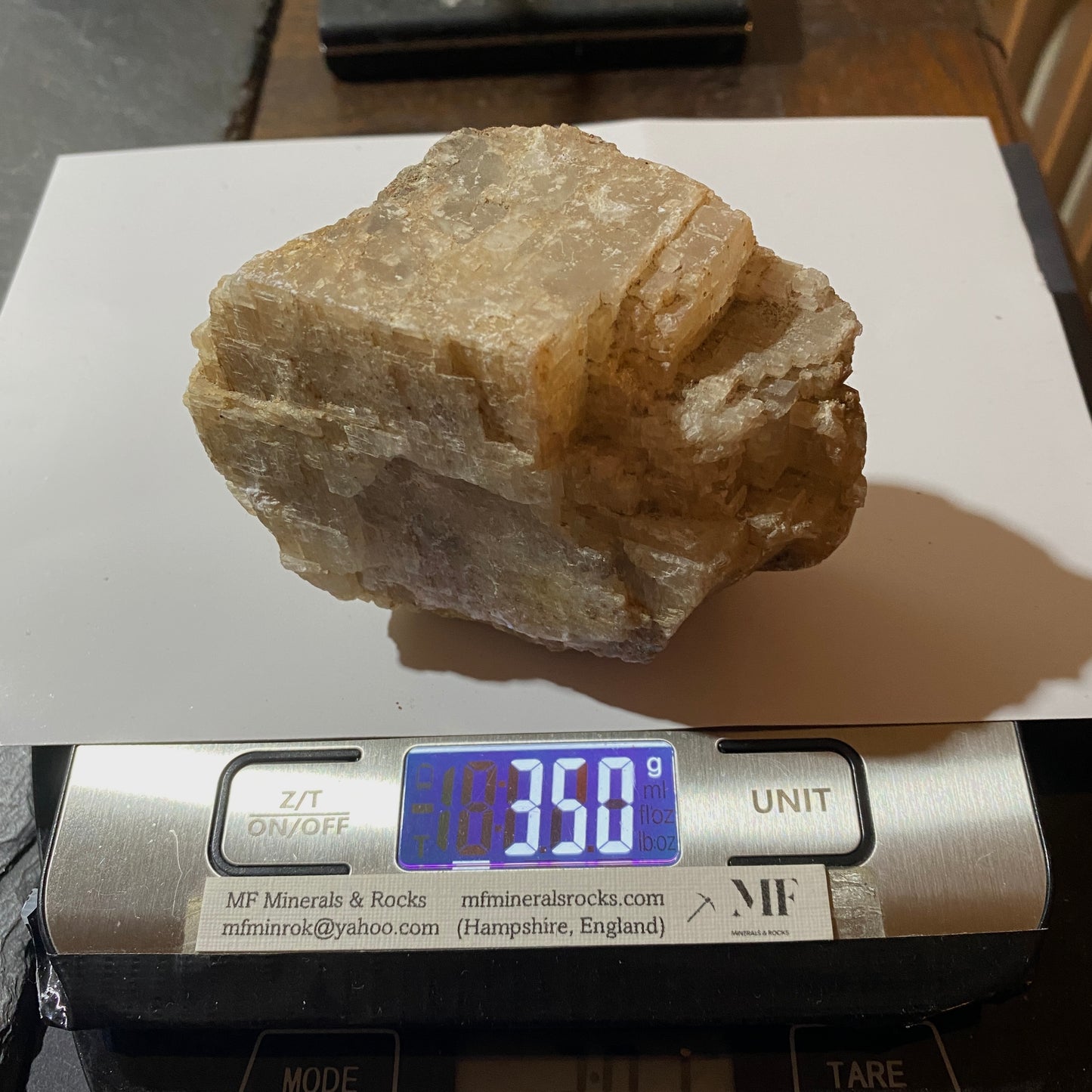 CALCITE - TON MAWR QUARRY, PENTYRCH, WALES, U.K. 350g  MF1368