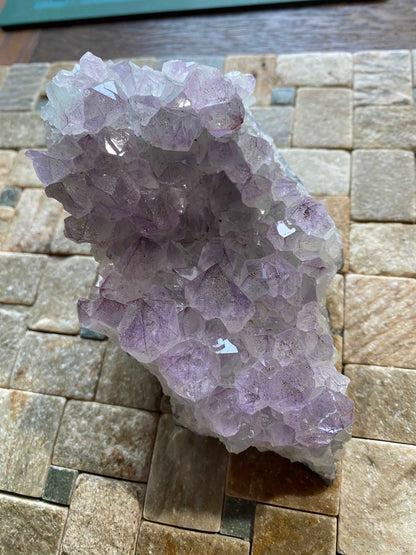 AMETHYST QUARTZ CRYSTAL ASSEMBLAGE : PIEDRA PARADA, VERACRUZ, MEXICO, 607g MF4942