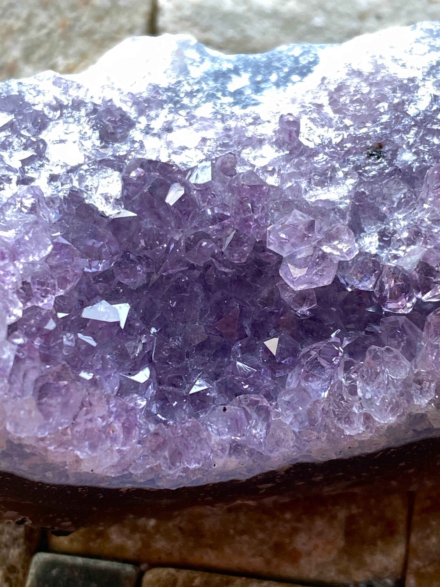 AMETHYST QUARTZ CRYSTAL ASSEMBLAGE : ANDRE JACHETTI MINE, ARTIGAS, URUGUAY 123g MF4943