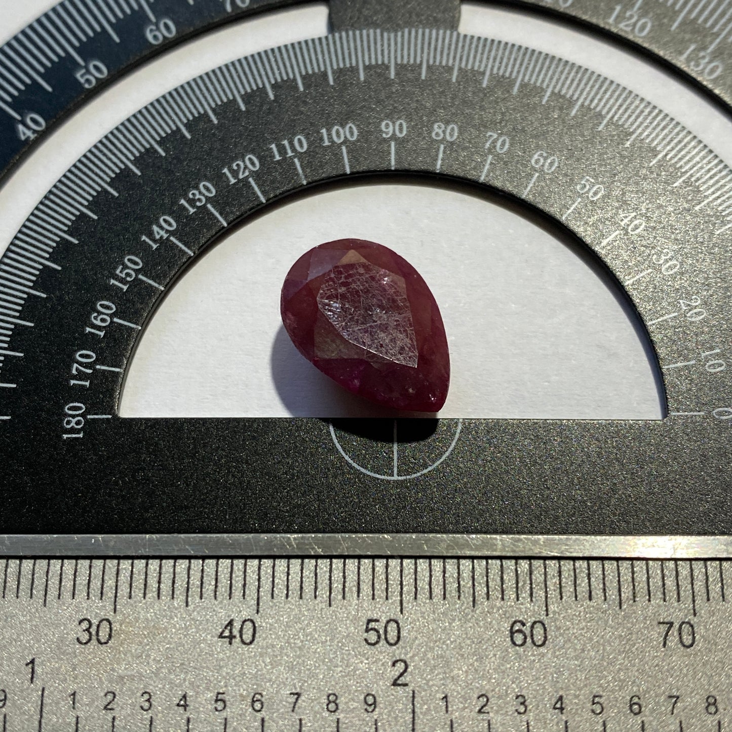 RUBY CORUNDUM GEMSTONE - HUZA GILGIT, BALTISTAN, PAKISTAN. 12.70Ct MFG5021