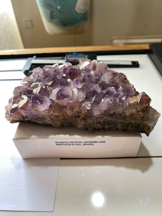 AMETHYST QUARTZ : AMETISTA DO SOL, RIO GRANDE D.S., BRAZIL 369g MF4944