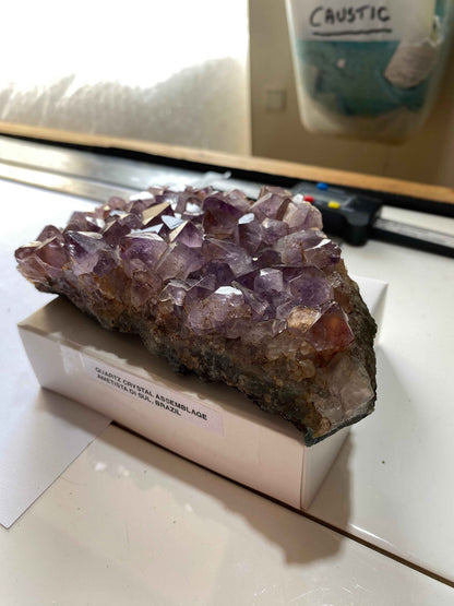 AMETHYST QUARTZ : AMETISTA DO SOL, RIO GRANDE D.S., BRAZIL 369g MF4944