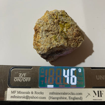 PYROMORPHITE ON LIMONITE - BWICH MINE, TAL-Y-BONT, CEREDIGION, WALES, U.K.