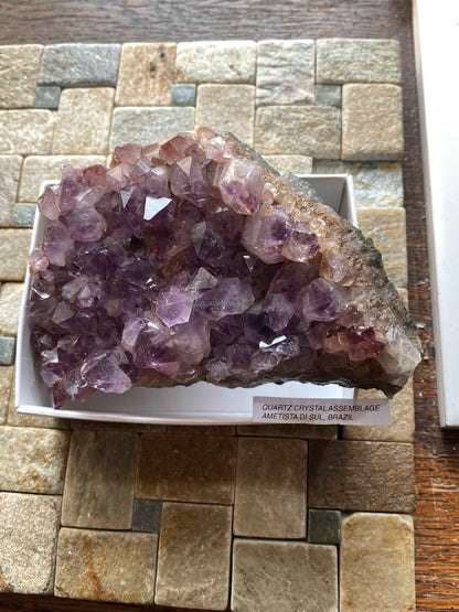 AMETHYST QUARTZ : AMETISTA DO SOL, RIO GRANDE D.S., BRAZIL 369g MF4944