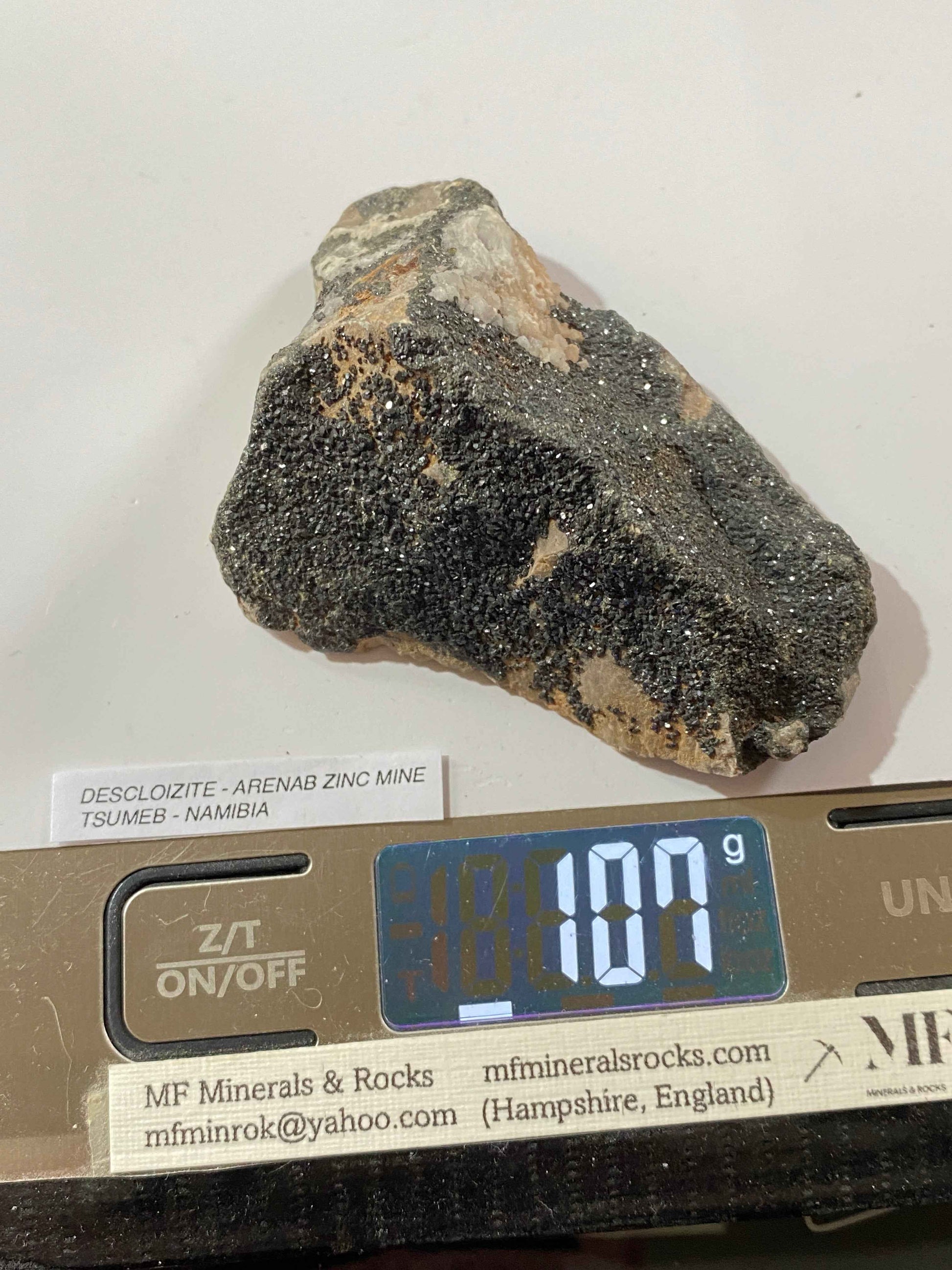 DESCLOIZITE : ABENAB ZINC MINE, TSUMEB, NAMIBIA 107g MF4947