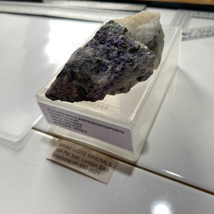 FLUORITE/QUARTZ/PYRITE ETC FROM TOUNFIT CAIDAT, MOROCCO 112g MF1329