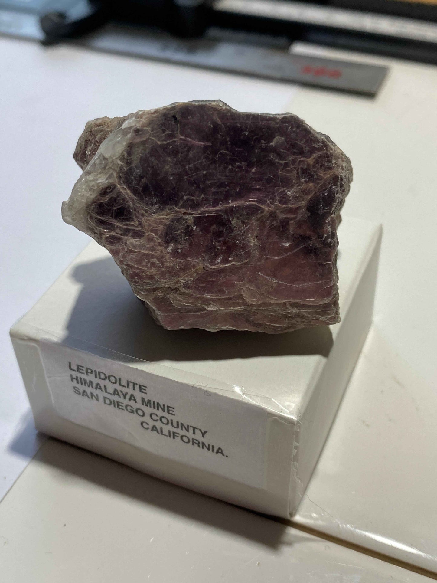 LEPIDOLITE : HIMALAYA MINE, SAN DIEGO COUNTY, CALIFORNIA, U.S.A. 62g MF4956