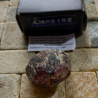 ALMANDINE GARNET CRYSTAL - SERROTE REDONDO, PARAIBA, BRAZIL 49g MF1306