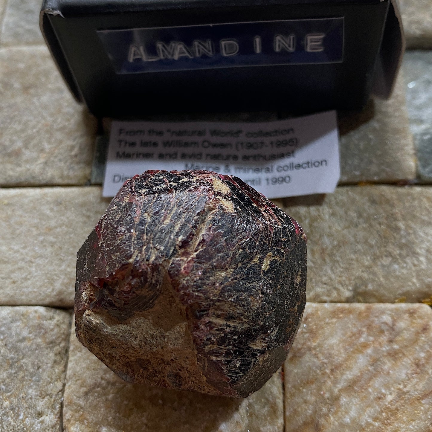 ALMANDINE GARNET CRYSTAL - SERROTE REDONDO, PARAIBA, BRAZIL 49g MF1306
