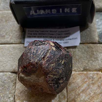 ALMANDINE GARNET CRYSTAL - SERROTE REDONDO, PARAIBA, BRAZIL 49g MF1306