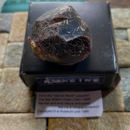 ALMANDINE GARNET CRYSTAL - SERROTE REDONDO, PARAIBA, BRAZIL 49g MF1306