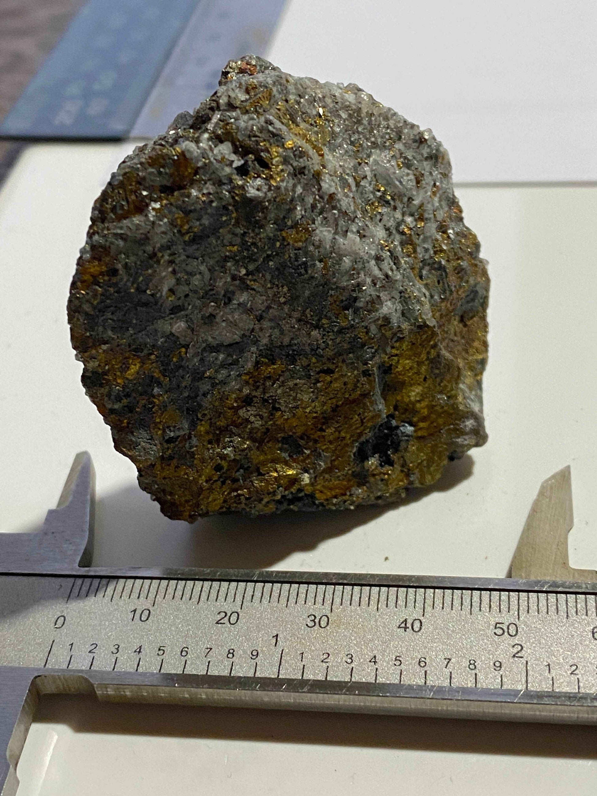CHALCOPYRITE [ETC]: LEVANT MINE, TREWELLARD, ST JUST, CORNWALL  96g MF4958
