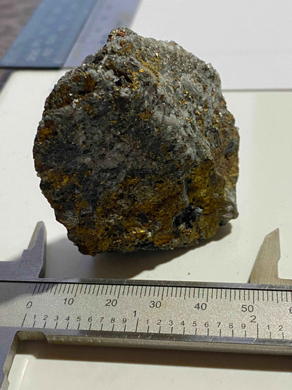 CHALCOPYRITE [ETC]: LEVANT MINE, TREWELLARD, ST JUST, CORNWALL  96g MF4958