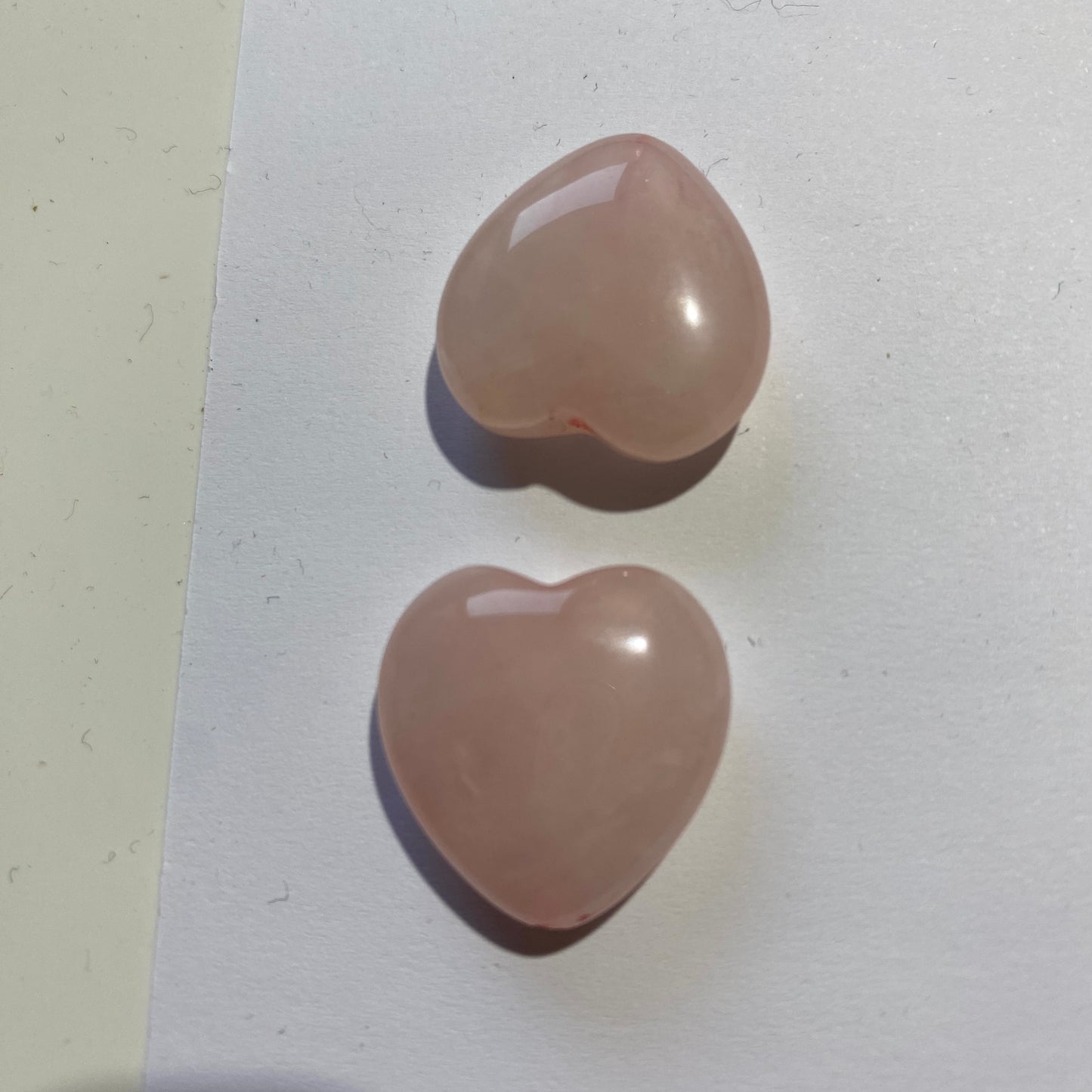 ROSE QUARTZ GEMSTONES x 2  - TAQUARAL, MINAS GERAIS, BRAZIL 48Ct. MFG5030