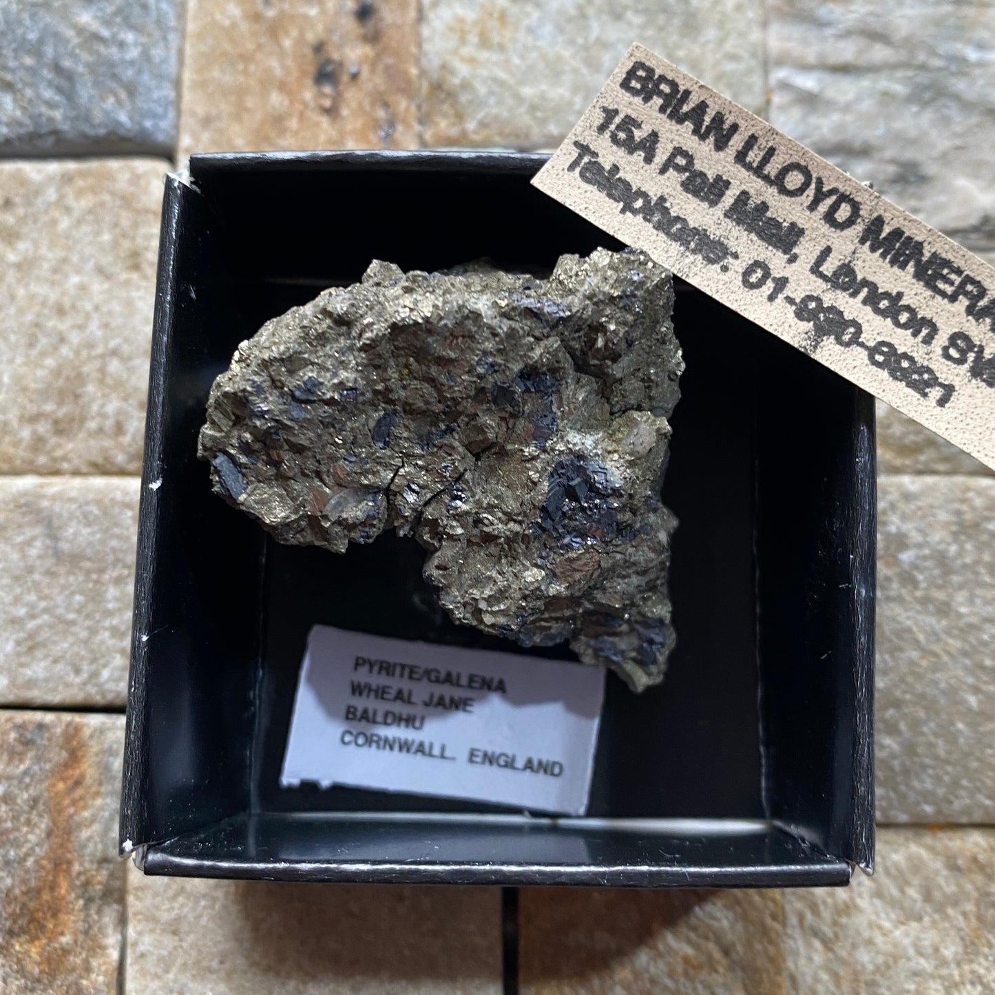 PYRITE/GALENA FROM WHEAL JANE, BALDHU, CORNWALL, ENGLAND  57g MF1321