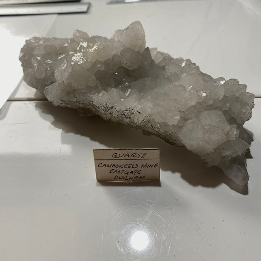 QUARTZ WITH FLUORITE ETC - CAMBOKEELS MINE, WEARDALE, CO DURHAM, ENGLAND 424g MF1364