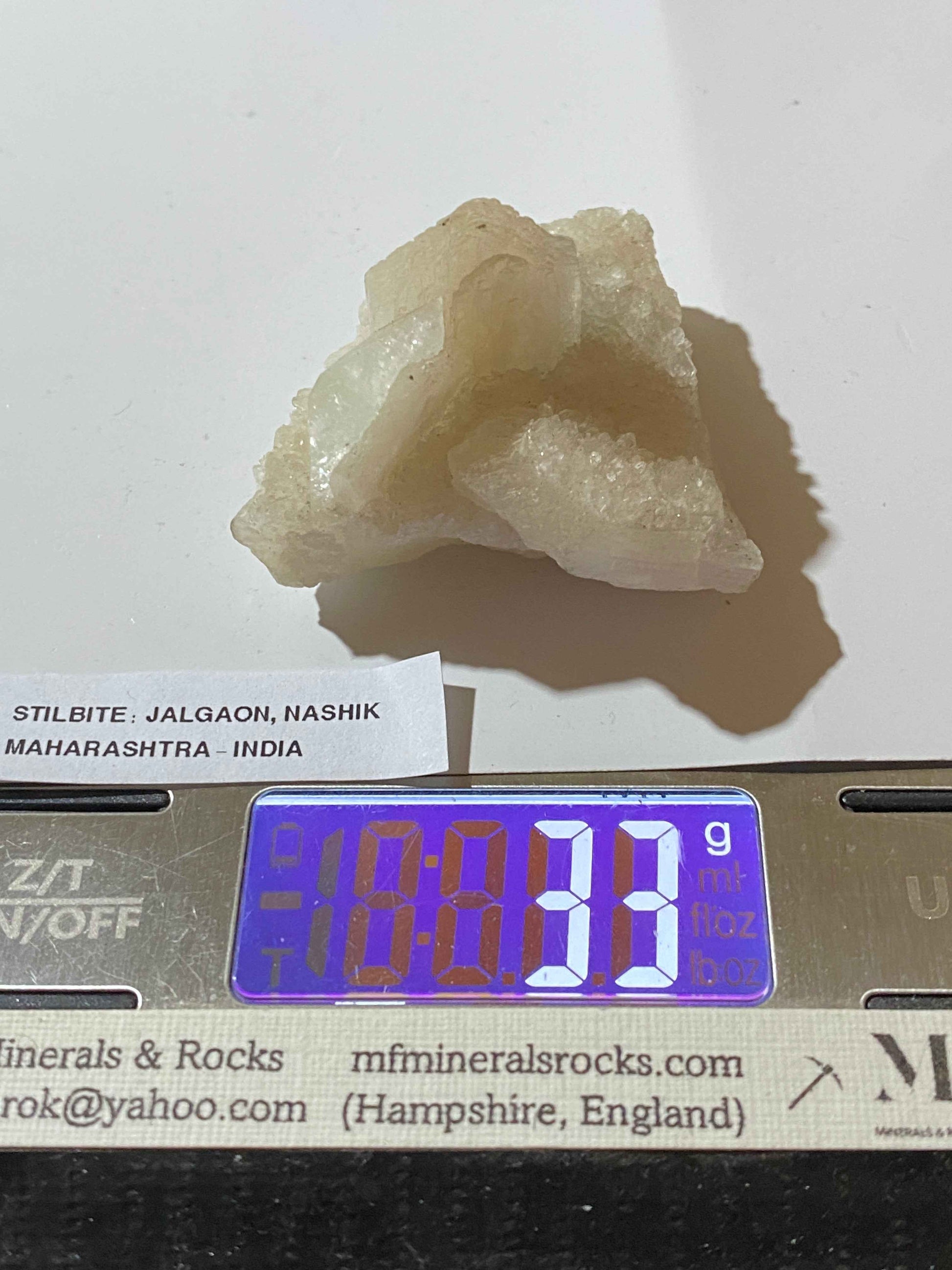 STILBITE : JALGAON, NASHIK, MAHARASHTRA, INDIA. 33g MF4959