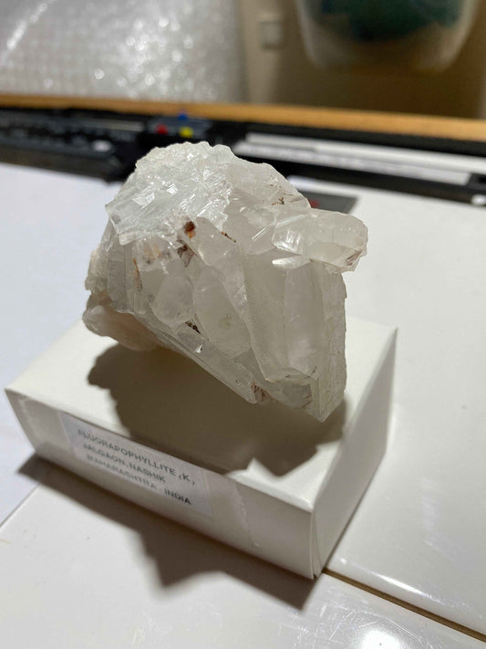 FLUORAPOPHYLLITE (K) : JALGAON, NASHIK, MAHARASHTRA, INDIA. 221g MF4960