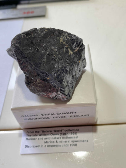 GALENA [SOLID] : WHEAL EXMOUTH, TEIGNBRIDGE, DEVON, ENGLAND 156g MF4961