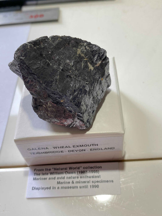 GALENA [SOLID] : WHEAL EXMOUTH, TEIGNBRIDGE, DEVON, ENGLAND 156g MF4961