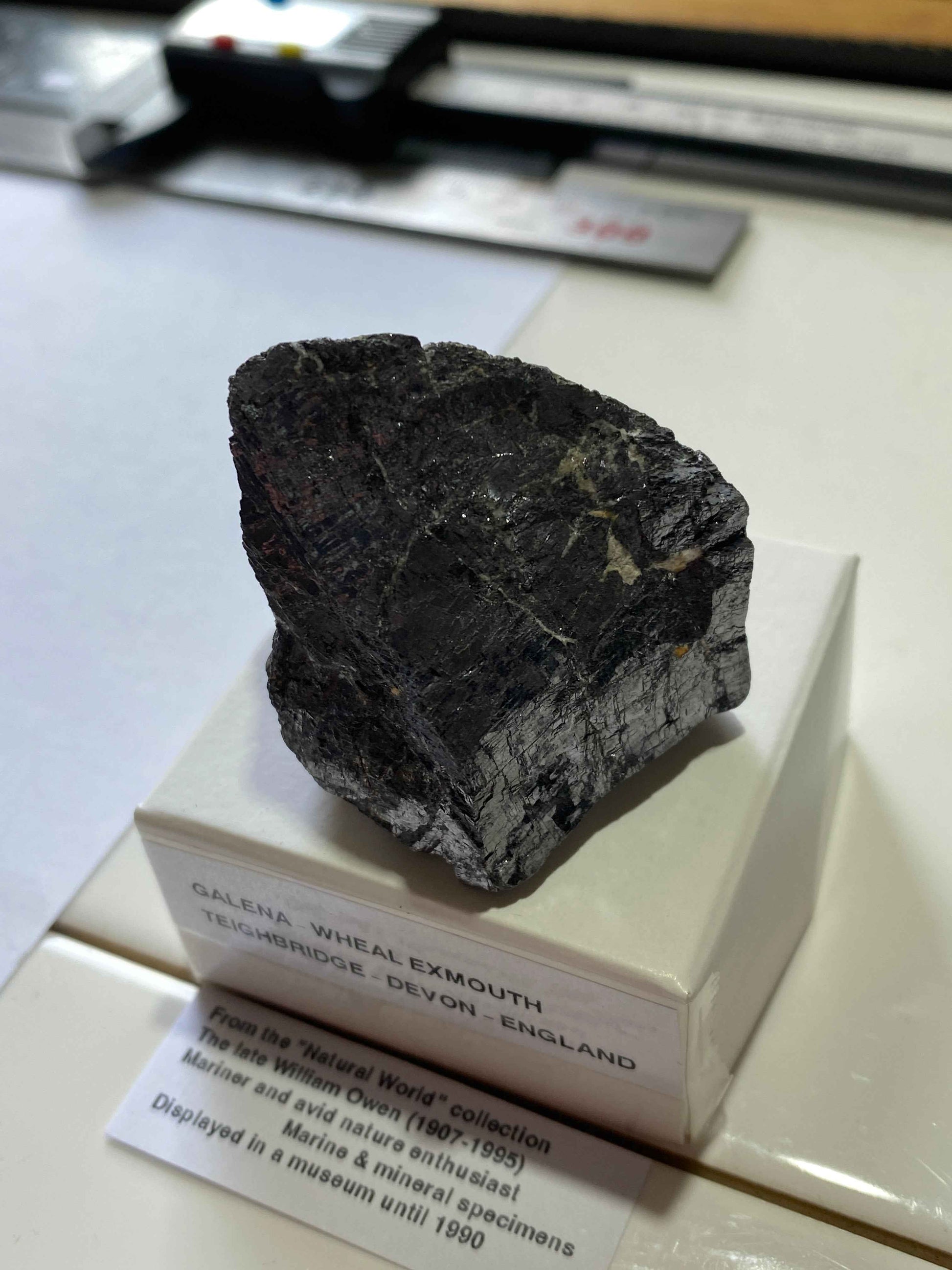 GALENA [SOLID] : WHEAL EXMOUTH, TEIGNBRIDGE, DEVON, ENGLAND 156g MF4961