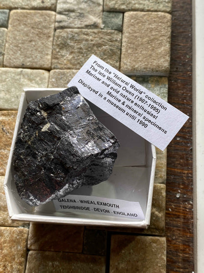 GALENA [SOLID] : WHEAL EXMOUTH, TEIGNBRIDGE, DEVON, ENGLAND 156g MF4961