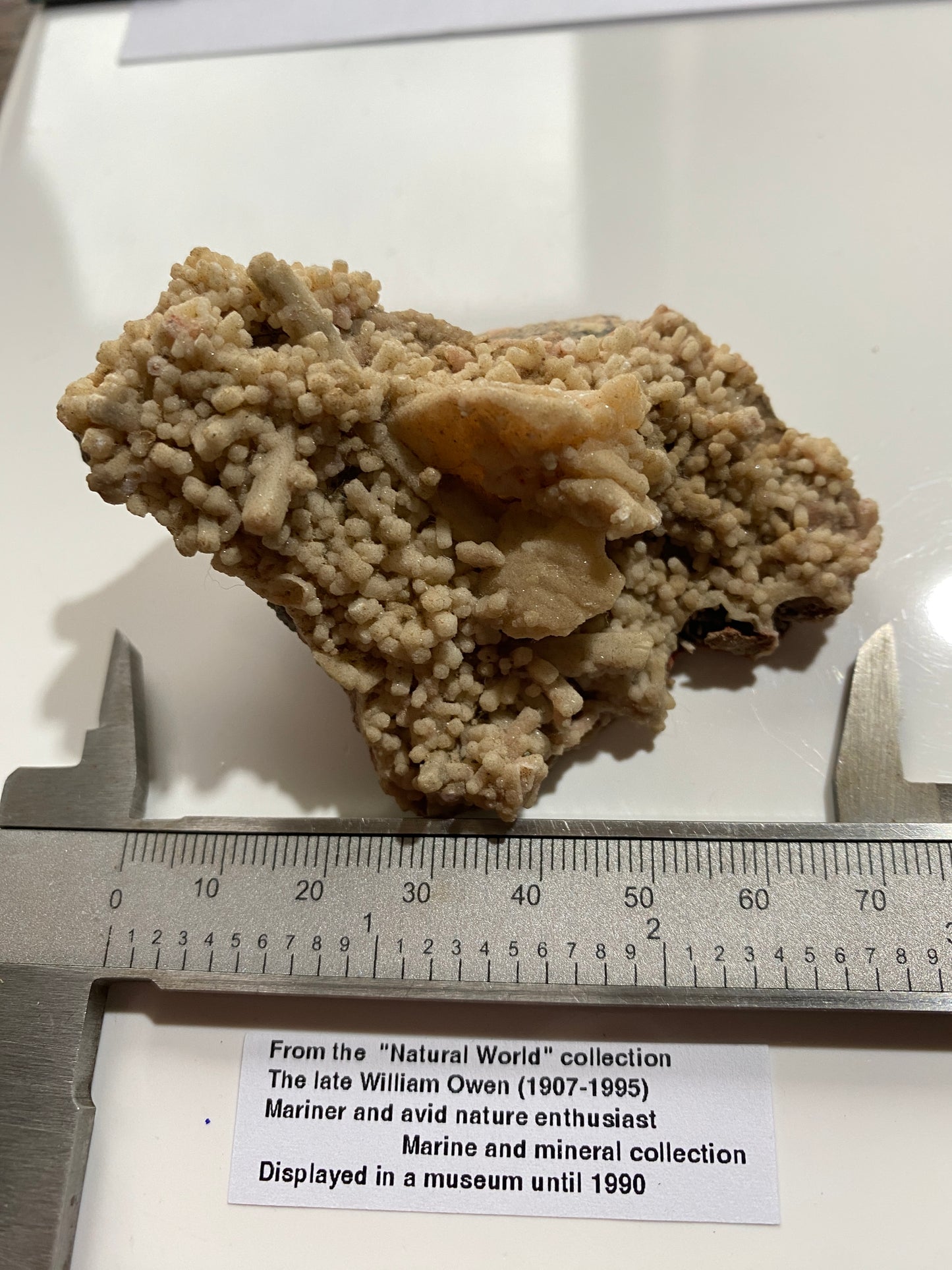 STILBITE AFTER NATROLITE : DEAN QUARRY, ST KEVERNE, CORNWALL, ENGLAND 80g MF4964